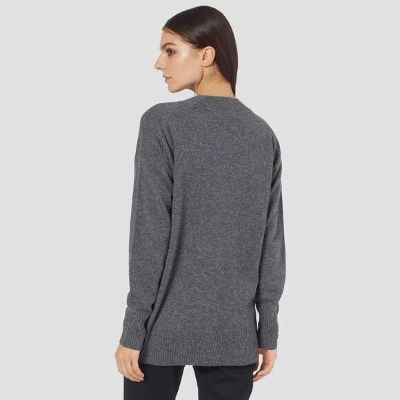 EQUIPMENT Femme Oversized Cashmere Cardigan in heather gray. Small - Picture 2 of 8